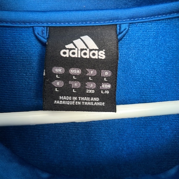 Mens Large Adidas Zip up Large - Picture 3 of 12